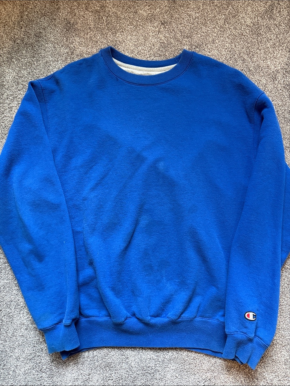 Champion Royal Blue Crewneck Sweatshirt - Men's Pullover